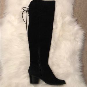 Real Suede Over the Knee boots Aldo black